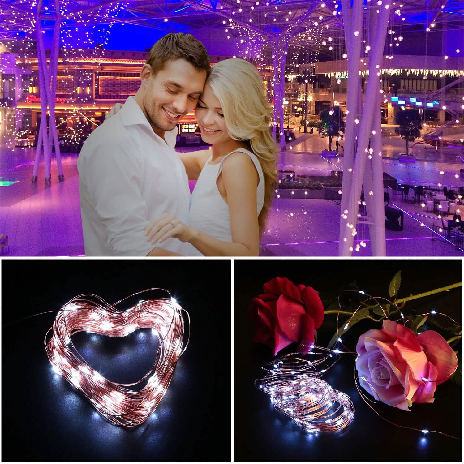 100 LEDs Solar String Lights DailySale