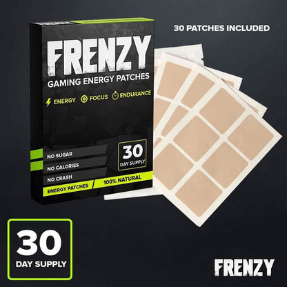 100% Natural Frenzy Gaming Energy Patches DailySale