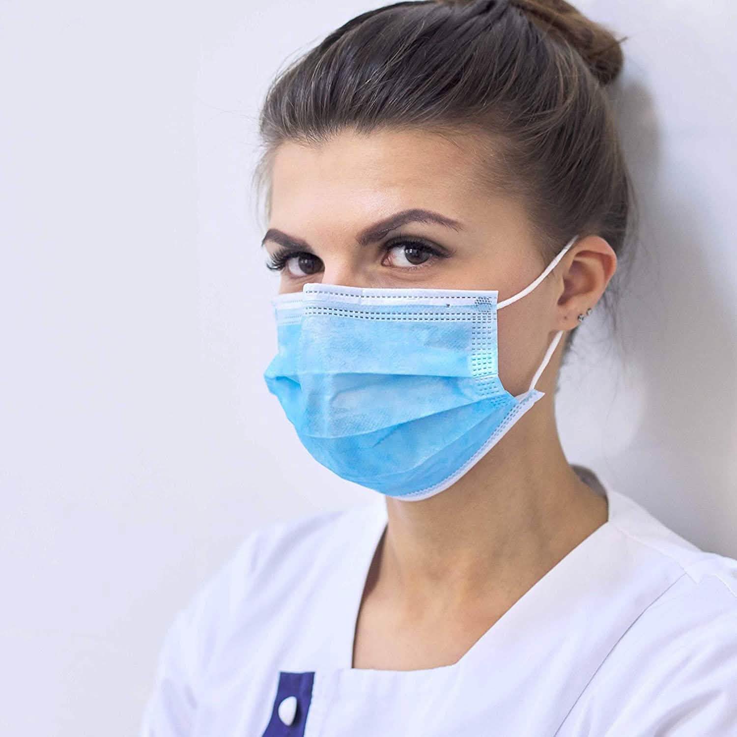 100-Pack: 3 Layer Disposable Protective Face Masks DailySale
