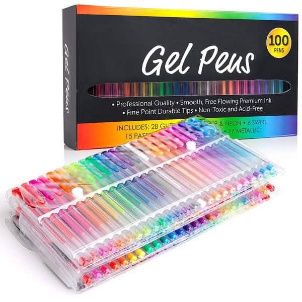 100-Pack: Colored Gel Pens Set DailySale