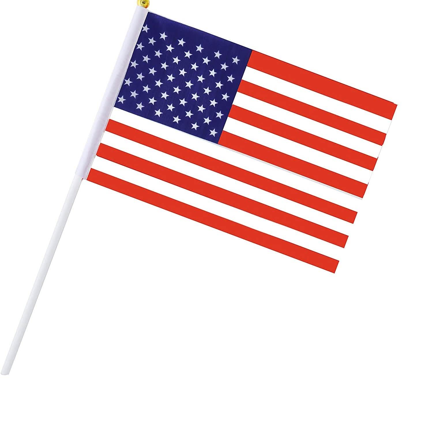 100-Pack: Handheld Small Miniature American Flag DailySale