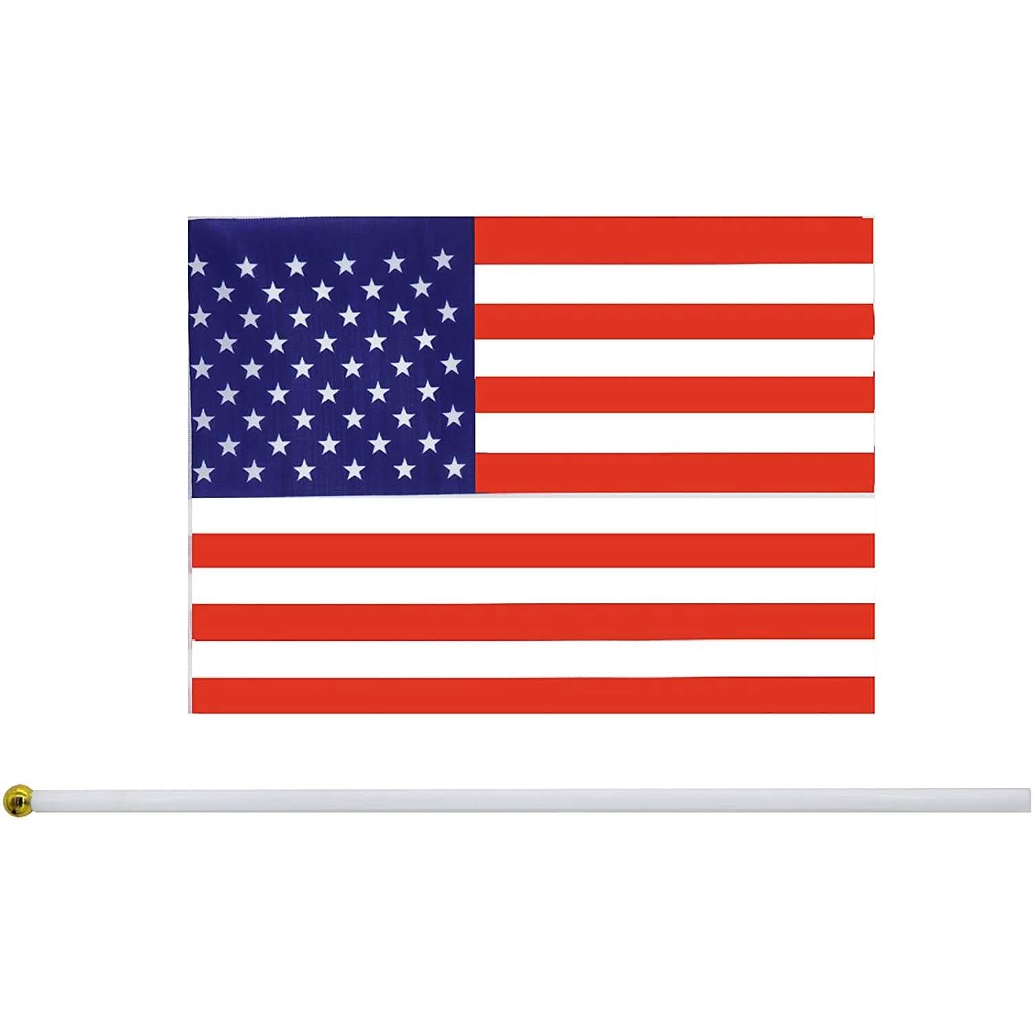 100-Pack: Handheld Small Miniature American Flag DailySale