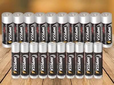 100-Pack: Impecca Alkaline Platinum Batteries DailySale