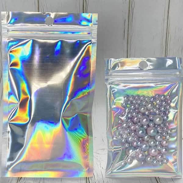 100-Pack: Resealable Holographic Foil Bags DailySale