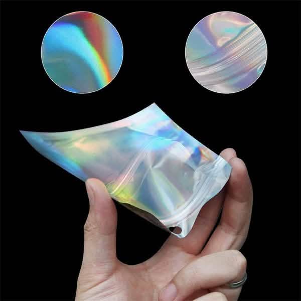 100-Pack: Resealable Holographic Foil Bags DailySale