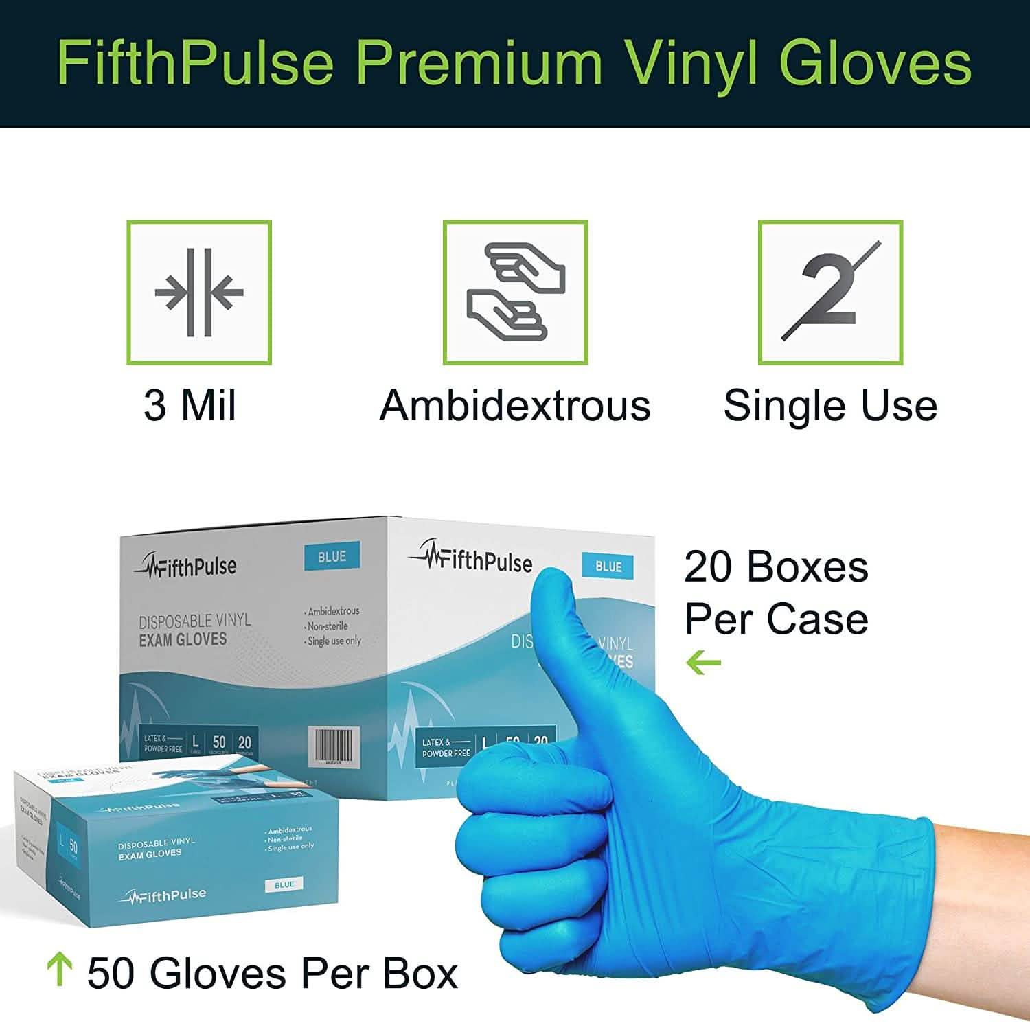 100-Pack: Vinyl Disposable Gloves DailySale