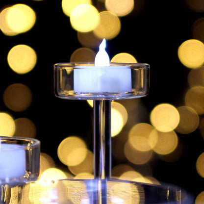 100-Piece: Cool White LED Tealight Flameless Smokeless Candles DailySale