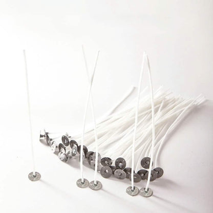 100-Piece: EricX Light Cotton Candle Wick 6" Pre-Waxed for Candle Making DailySale