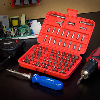 100-Piece: Neiko 10048A Premium Security Bit Set DailySale