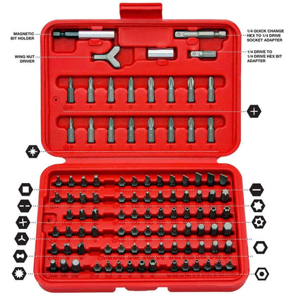 100-Piece: Neiko 10048A Premium Security Bit Set DailySale