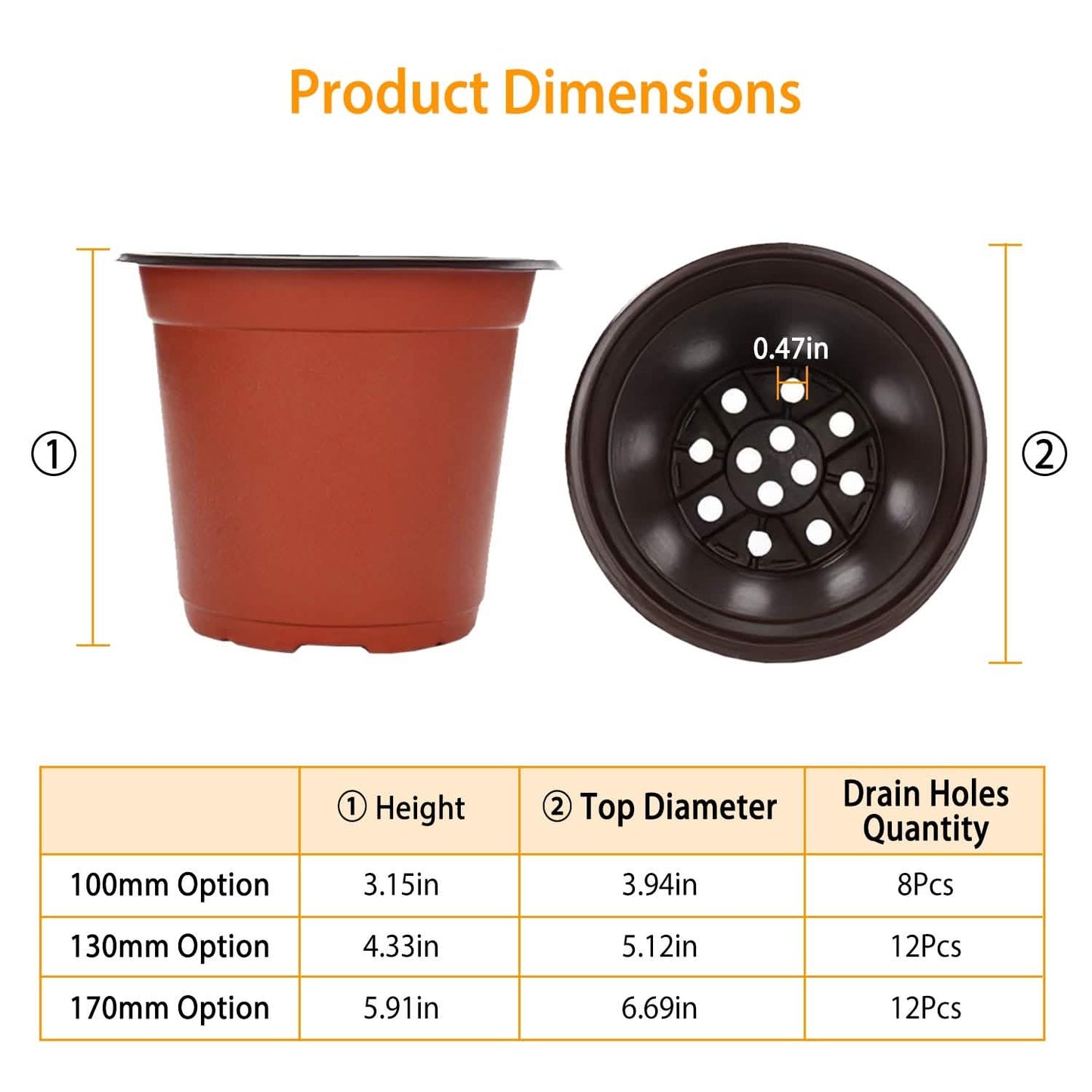 100-Piece: Plastic Plant Nursery Pots DailySale