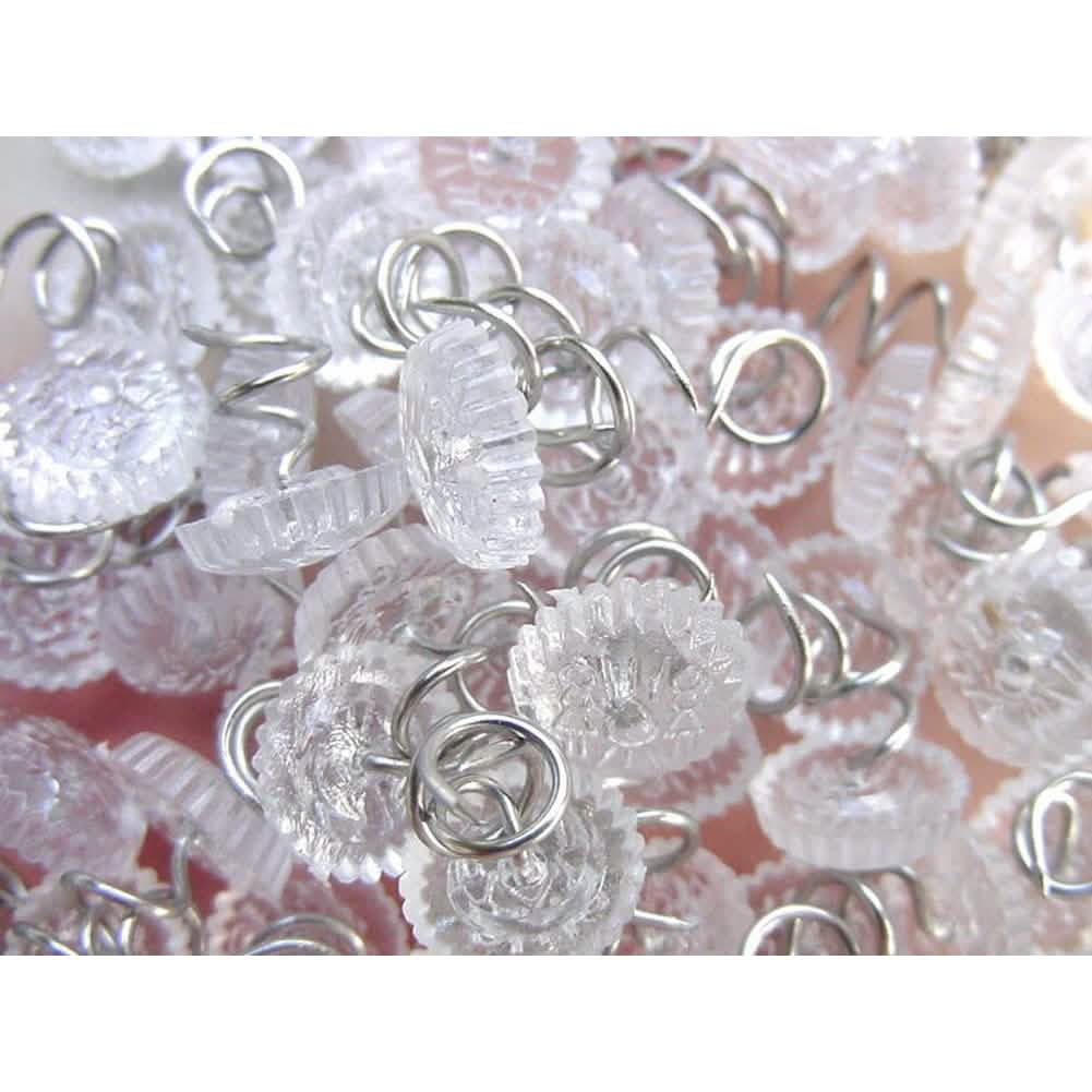 100-Piece: Transparent Head Twist Needle DailySale