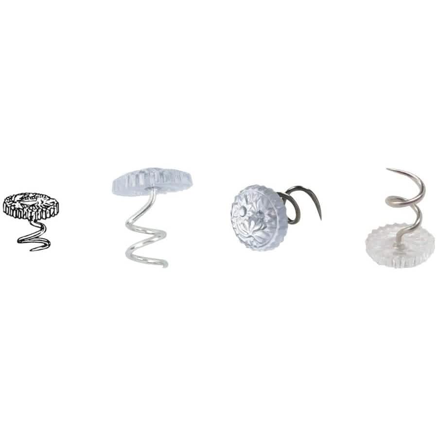 100-Piece: Transparent Head Twist Needle DailySale