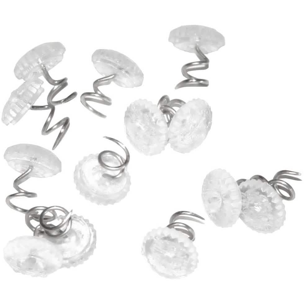 100-Piece: Transparent Head Twist Needle DailySale
