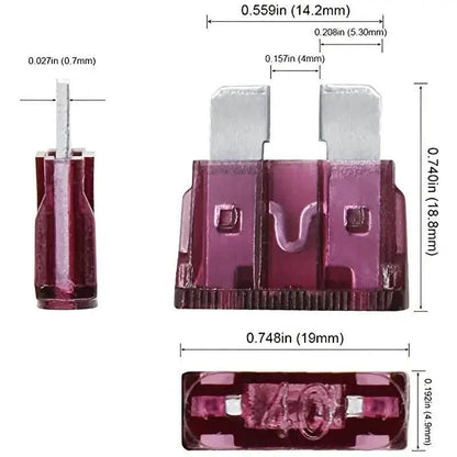 100-Pieces: Car Fuses Assortment Kit, Car Automotive RV Standard Fuses DailySale