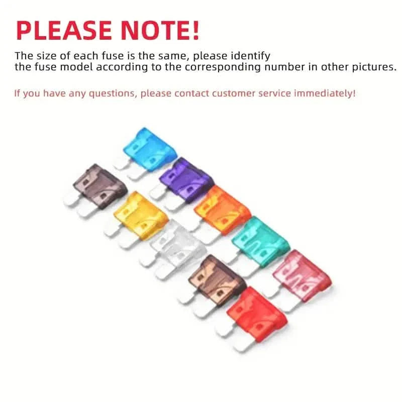 100-Pieces: Car Fuses Assortment Kit, Car Automotive RV Standard Fuses DailySale