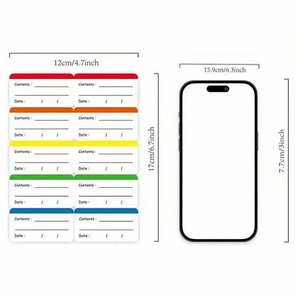 100-Pieces: Colored Freezer Labels Food Storage Labels Stickers DailySale