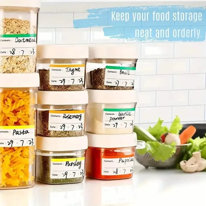 100-Pieces: Colored Freezer Labels Food Storage Labels Stickers DailySale