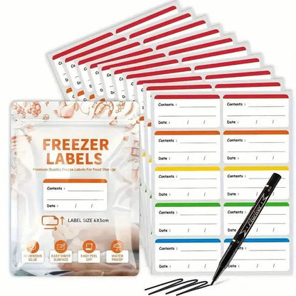 100-Pieces: Colored Freezer Labels Food Storage Labels Stickers DailySale