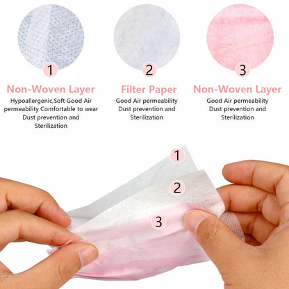 100-Pieces: Disposable 3 Ply Earloop Face Masks DailySale