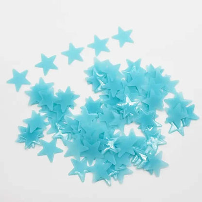 100-Pieces: Luminous Glow in the Dark Star Wall Stickers DailySale