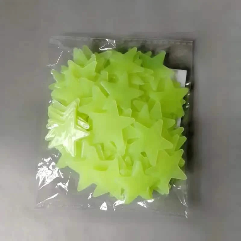 100-Pieces: Luminous Glow in the Dark Star Wall Stickers DailySale