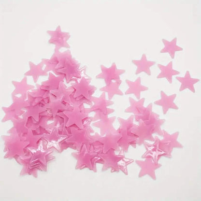 100-Pieces: Luminous Glow in the Dark Star Wall Stickers DailySale