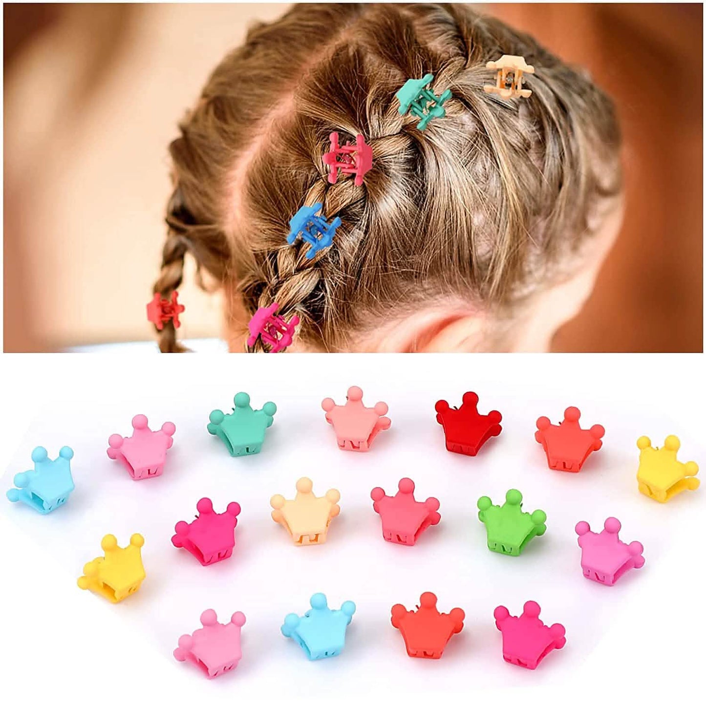 100-Pieces: Non-Slip Colorful Mini Hair Claw Clips Clamps Accessories DailySale
