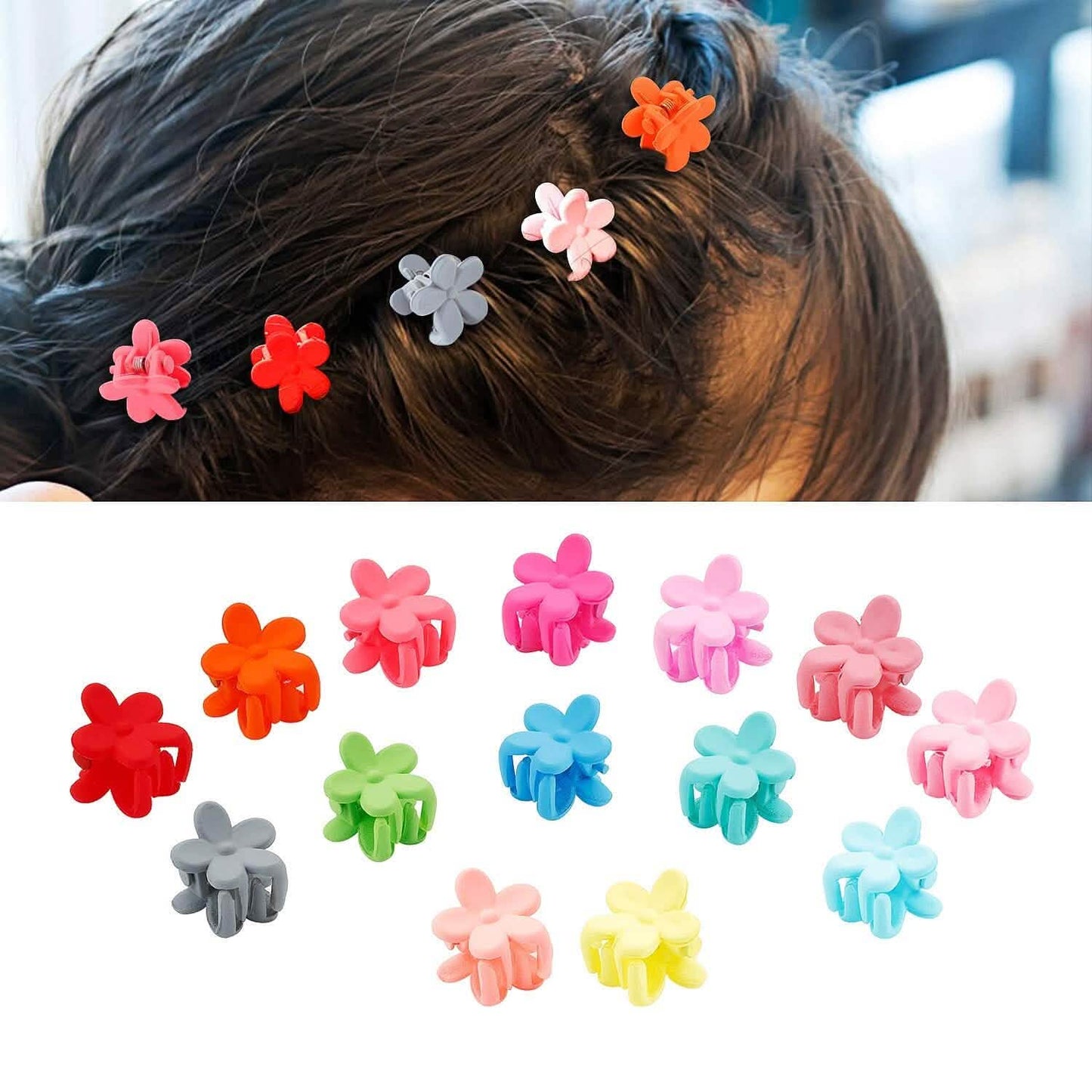 100-Pieces: Non-Slip Colorful Mini Hair Claw Clips Clamps Accessories DailySale