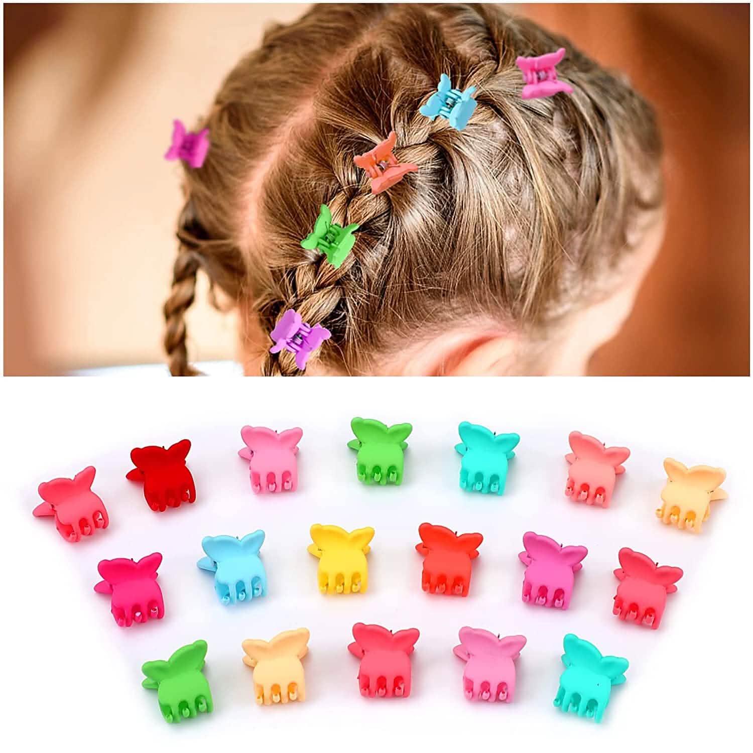 100-Pieces: Non-Slip Colorful Mini Hair Claw Clips Clamps Accessories DailySale