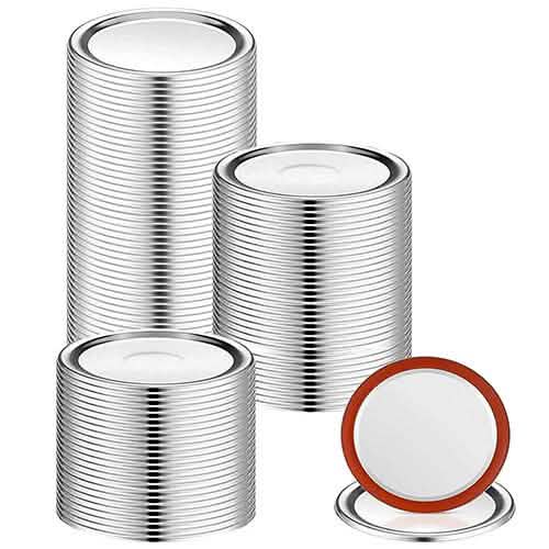 100-Pieces: Regular Mouth Canning Lids DailySale