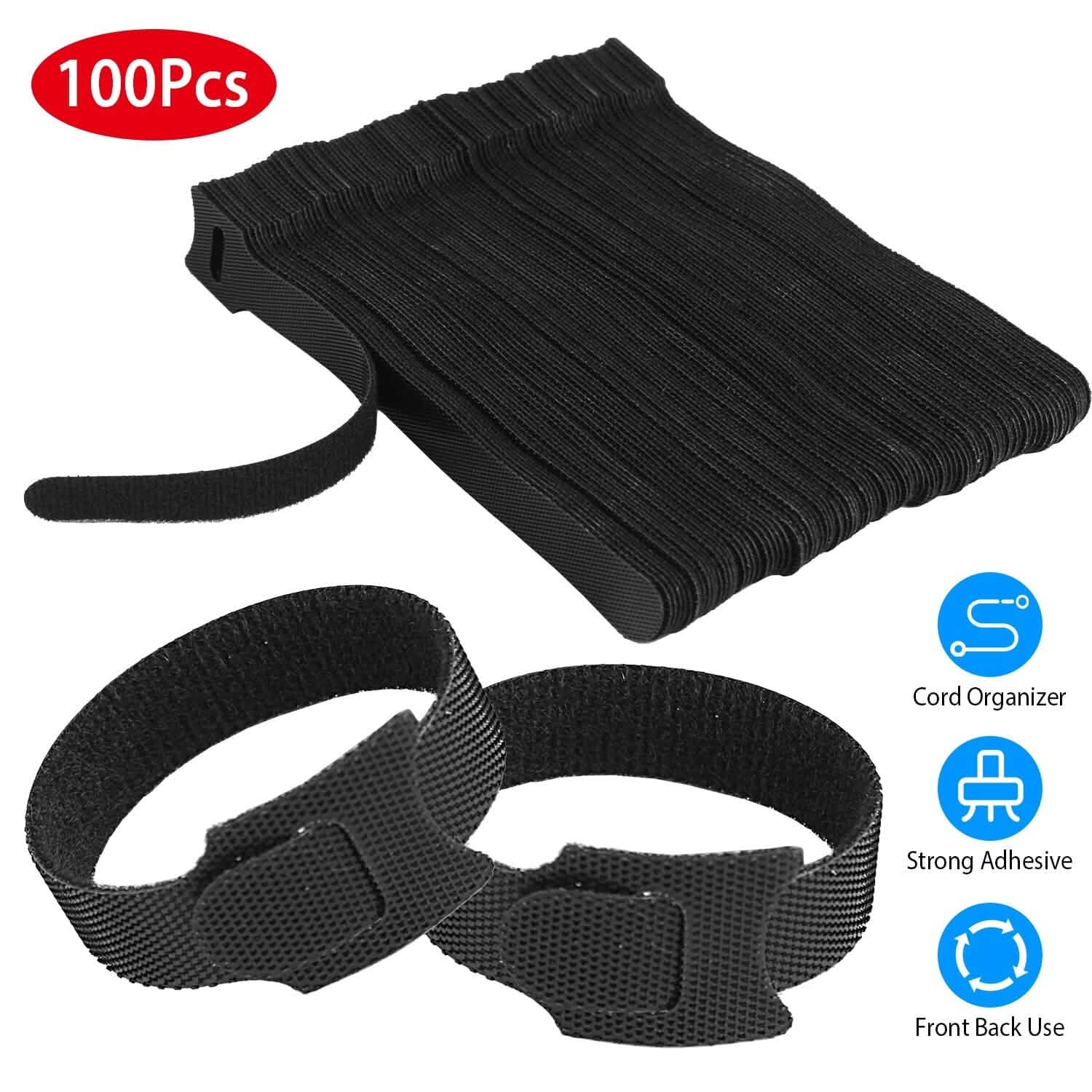 100-Pieces: Reusable Cable Ties 6" Wire Management Holder DailySale