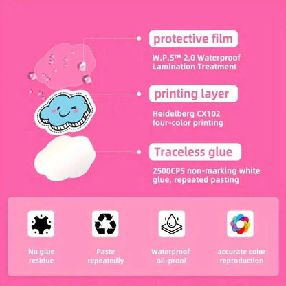 100-Pieces: VSCO Sticker Pack - Cute Cartoon Designs, Waterproof Vinyl Decals for Laptops, Water Bottles & Luggage DailySale
