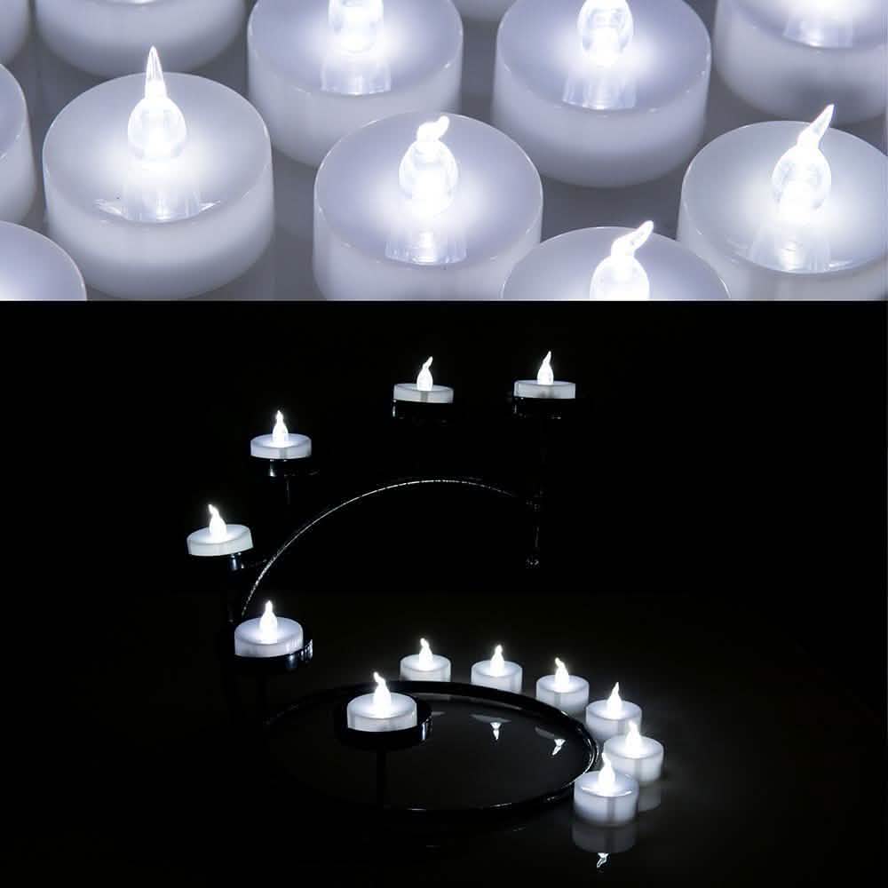 100-Pieces: White LED Candle Tea Light DailySale