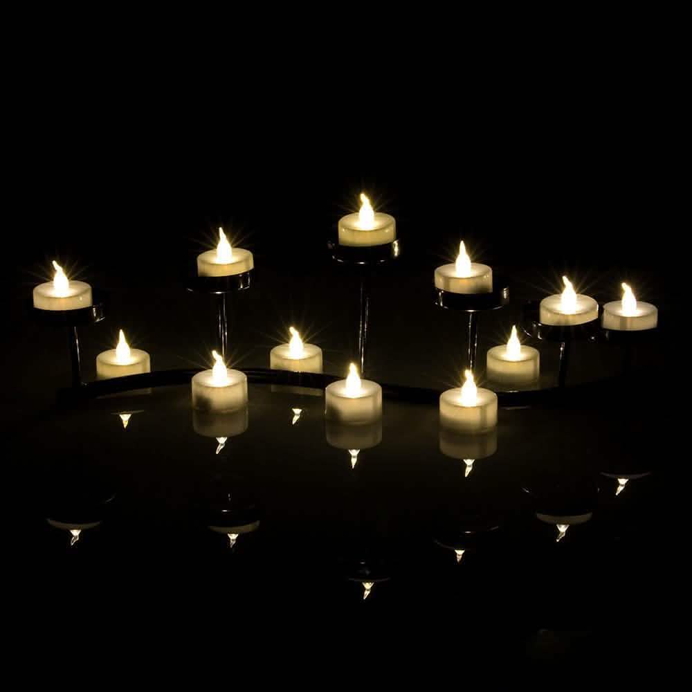 100-Pieces: White LED Candle Tea Light DailySale