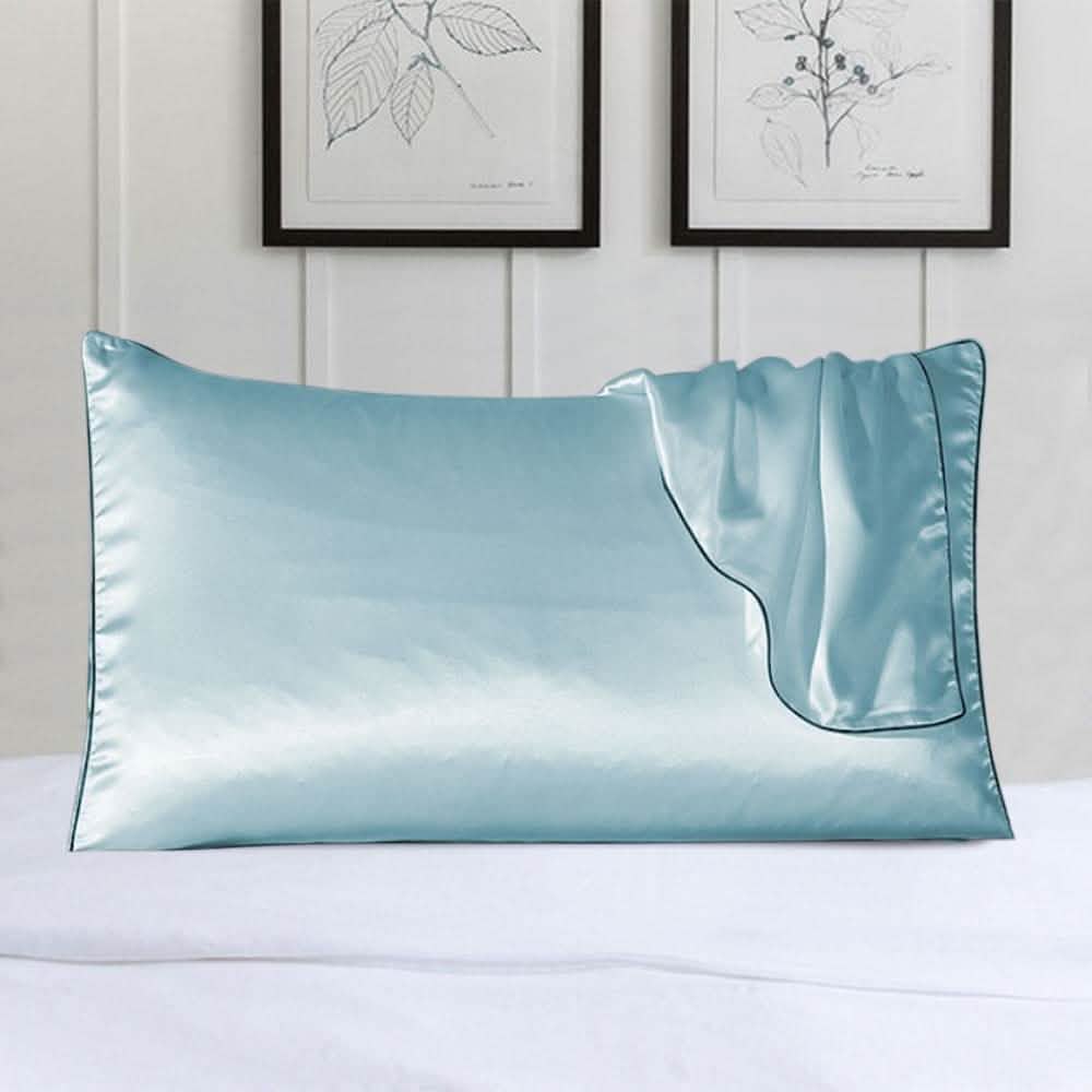 100% Satin Pillow Cover With Trim DailySale