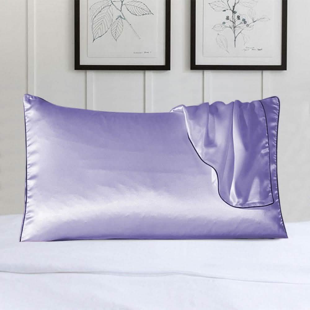 100% Satin Pillow Cover With Trim DailySale