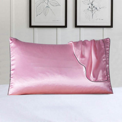 100% Satin Pillow Cover With Trim DailySale