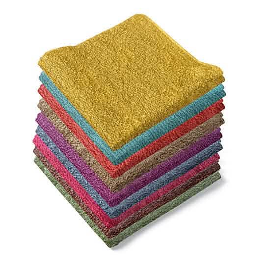 100% Soft Cotton Absorbent Wash Cloths DailySale
