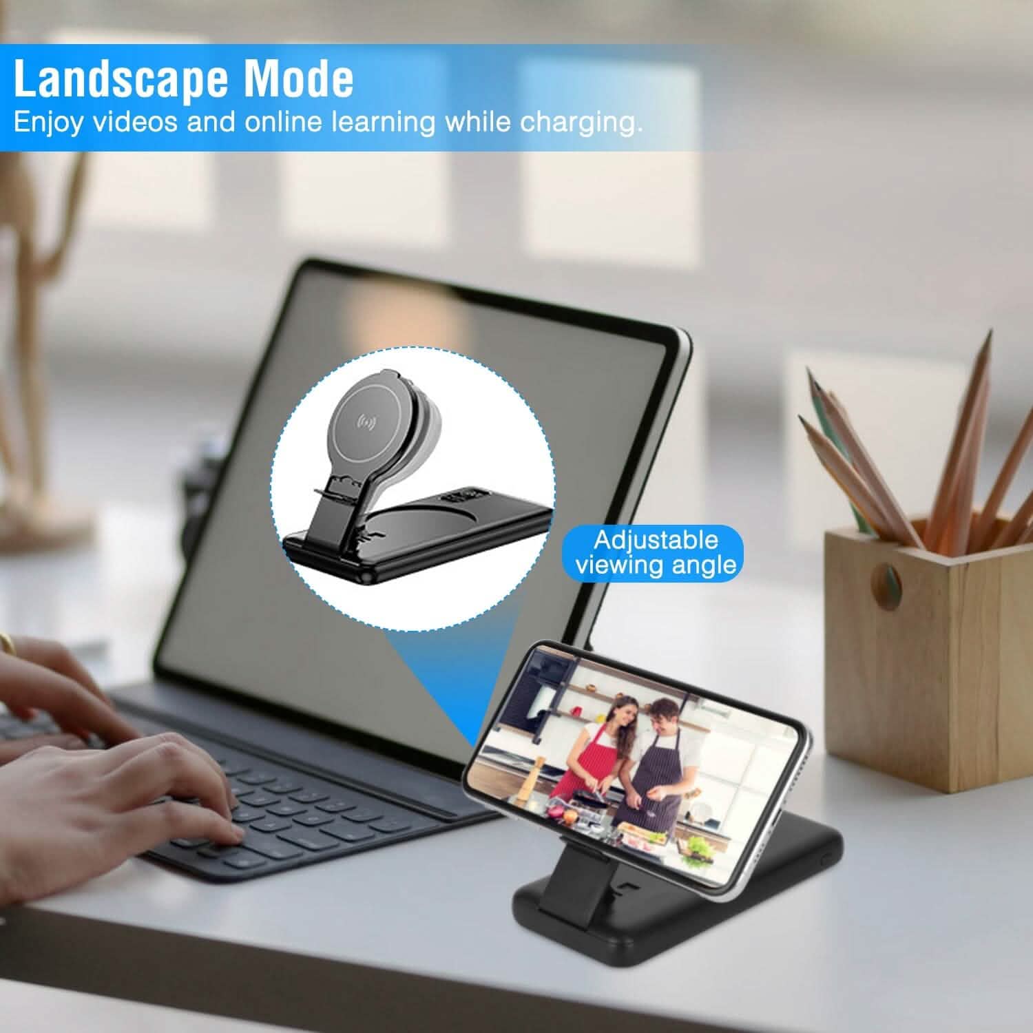 1000 mAh Wireless Foldable Power Bank DailySale