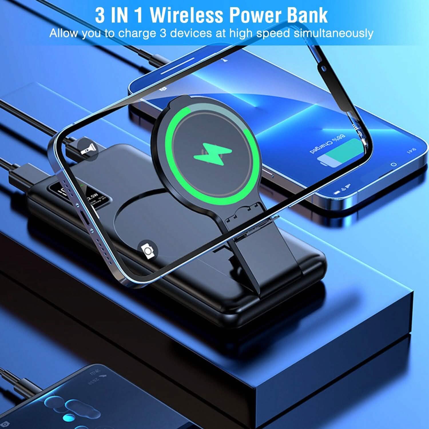 1000 mAh Wireless Foldable Power Bank DailySale