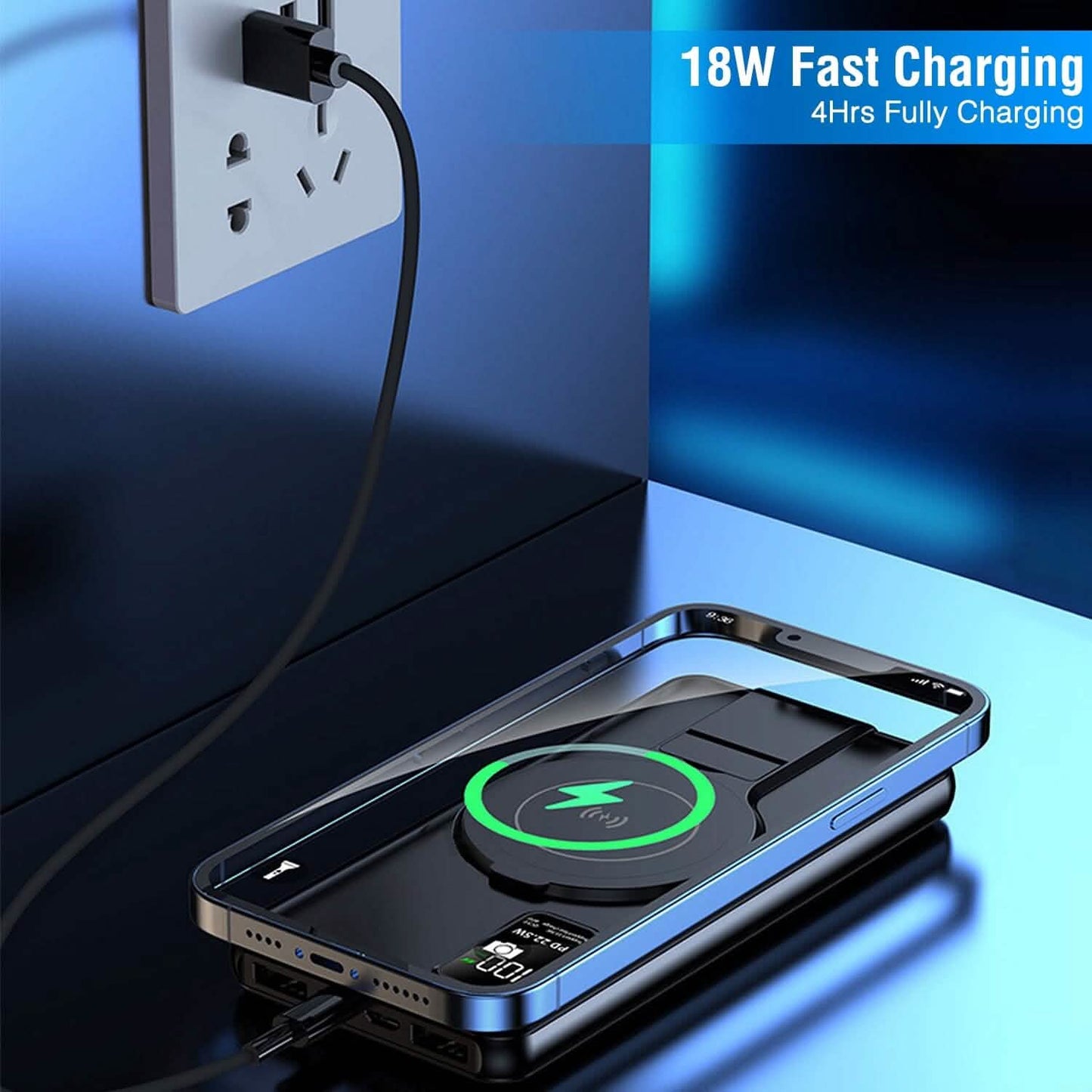 1000 mAh Wireless Foldable Power Bank DailySale