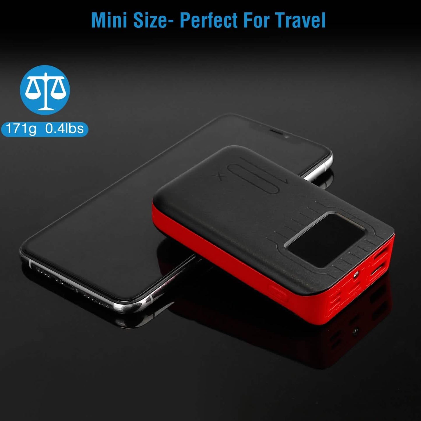 10000 mAh Portable Powerbank Dual USB Charger Port with LCD Display DailySale