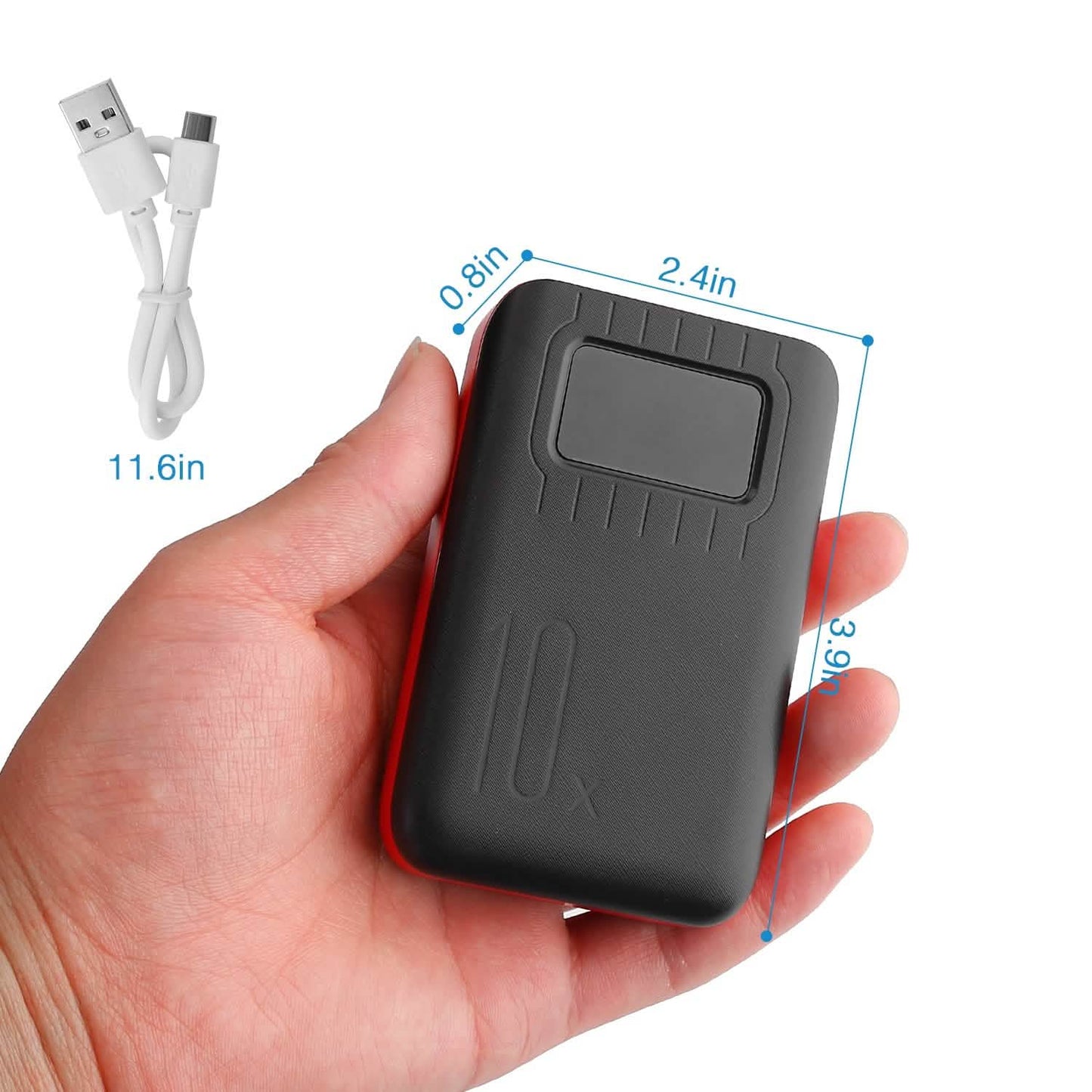 10000 mAh Portable Powerbank Dual USB Charger Port with LCD Display DailySale