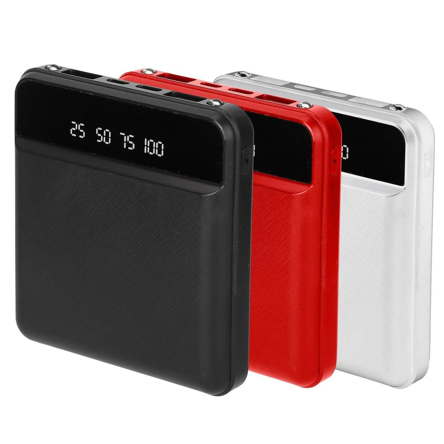 10000 mAh Portable Powerbank Mini with Dual USB Ports LCD Display DailySale