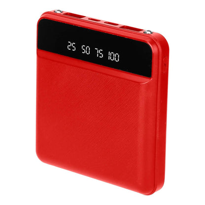 10000 mAh Portable Powerbank Mini with Dual USB Ports LCD Display DailySale