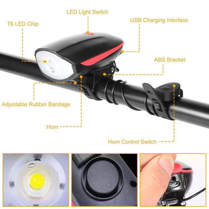 10000LM Bike Headlight USB Rechargeable DailySale