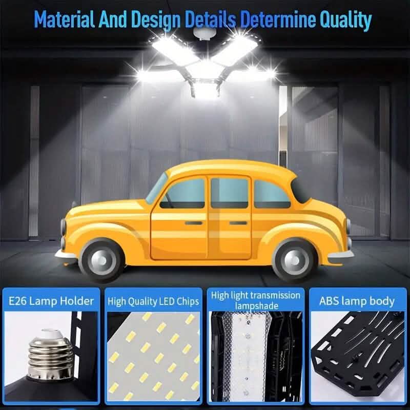 10000LM Super Bright 3 Leaf LED Garage Light Bulbs DailySale