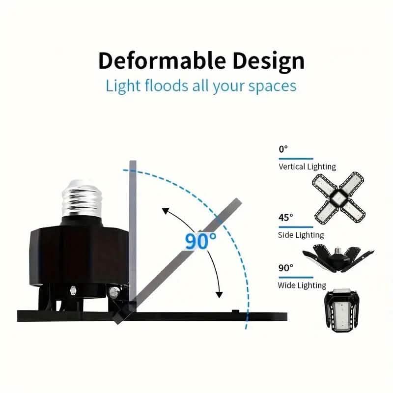 10000LM Super Bright 3 Leaf LED Garage Light Bulbs DailySale