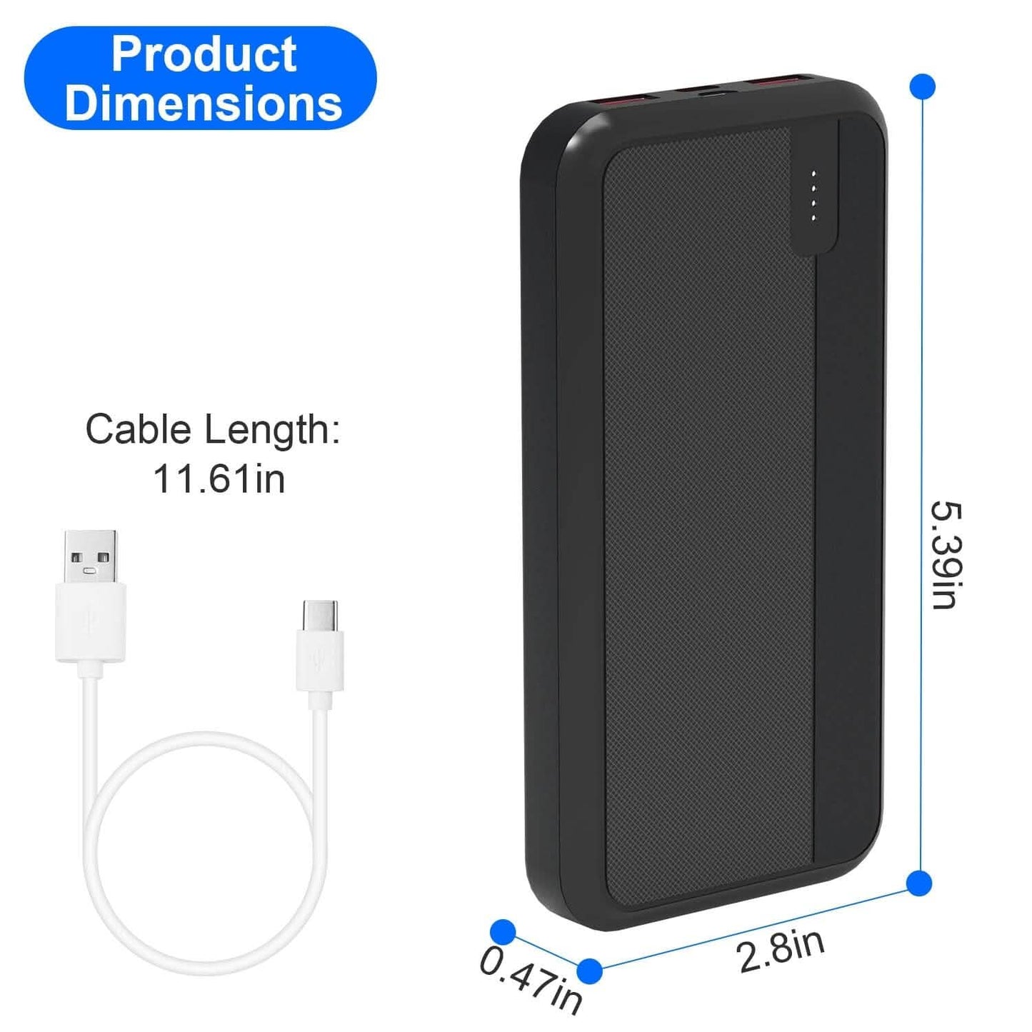 10000mAh or 20000mAh PD22.5W Fast Charging Portable Power Bank DailySale